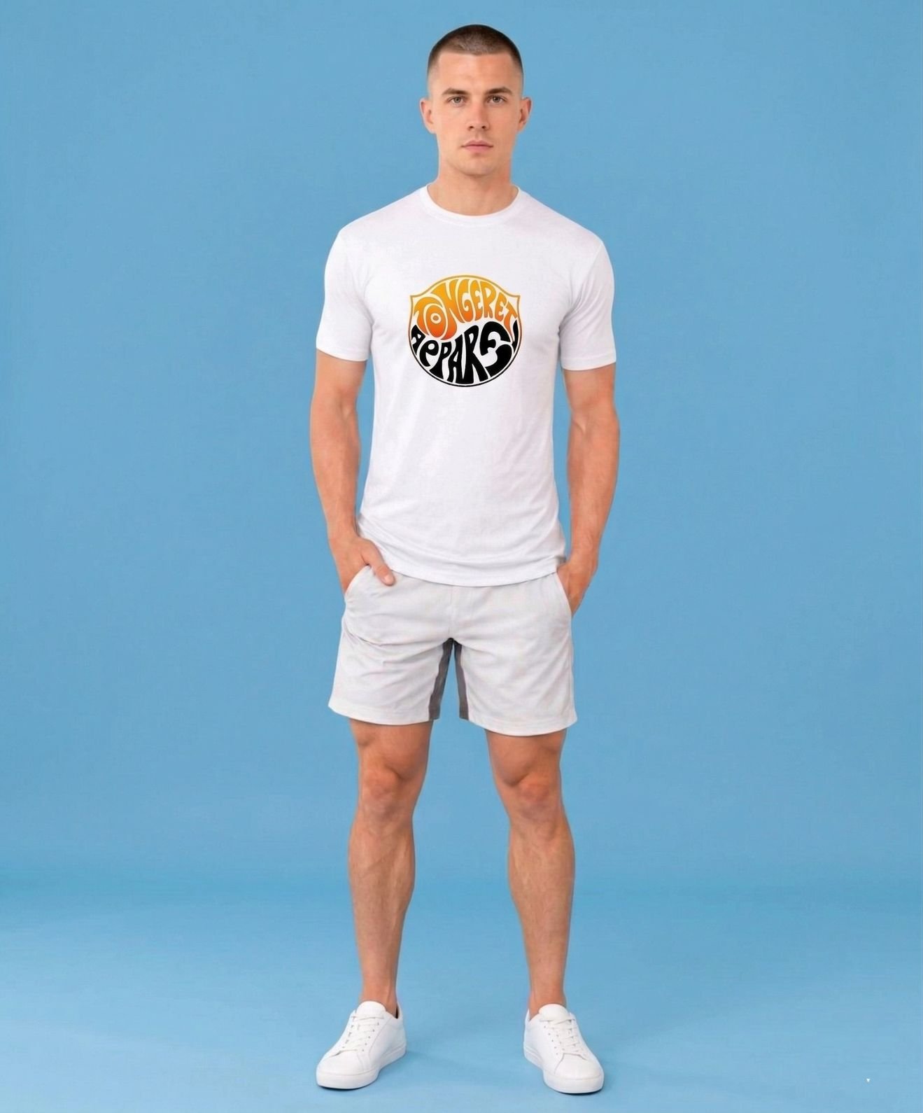 T-SHIRT TONGERET PUTIH