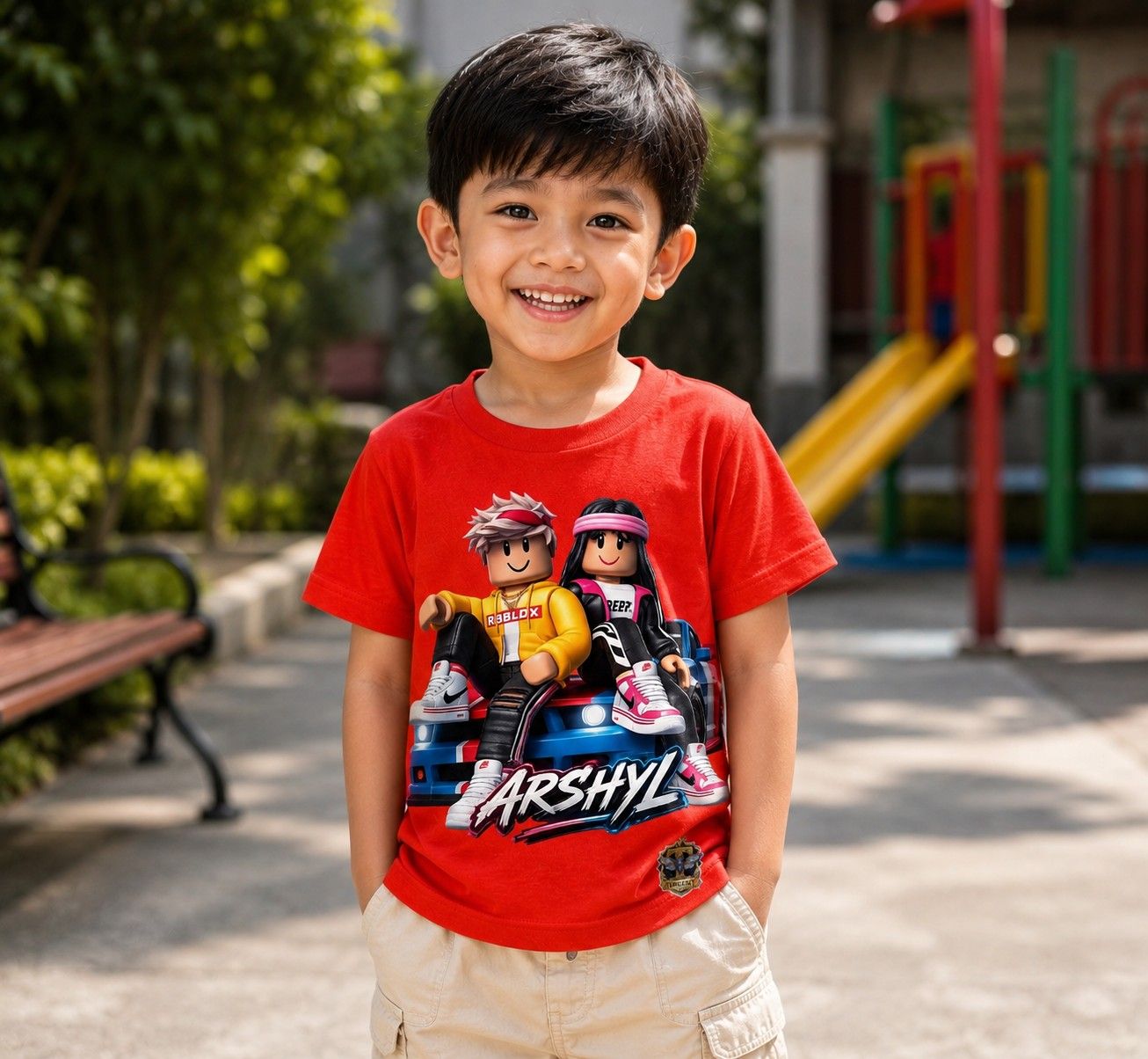 T-SHIRT TONGERET CUSTEM BRAN NAME ROBLOX ARSHYL